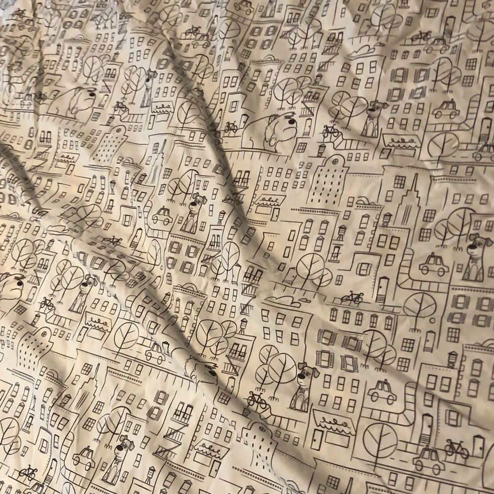 Grey Bone Pattern Cotton Bedding Sheet - Yellow, Black, White